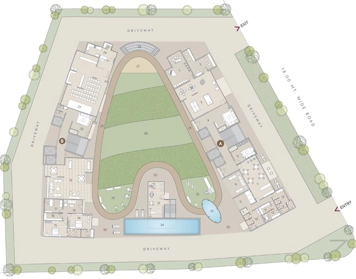 Master Plan of Shannon Sierra in Satellite, Ahmedabad - Image 94855