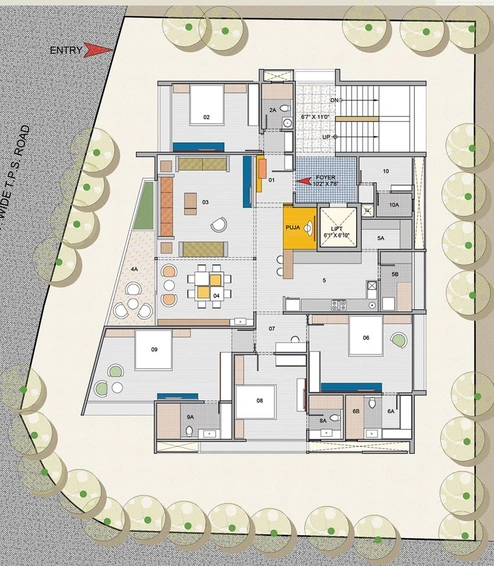 Master Plan of SSB Shalin Exotica in Paldi, Ahmedabad - Image 94872