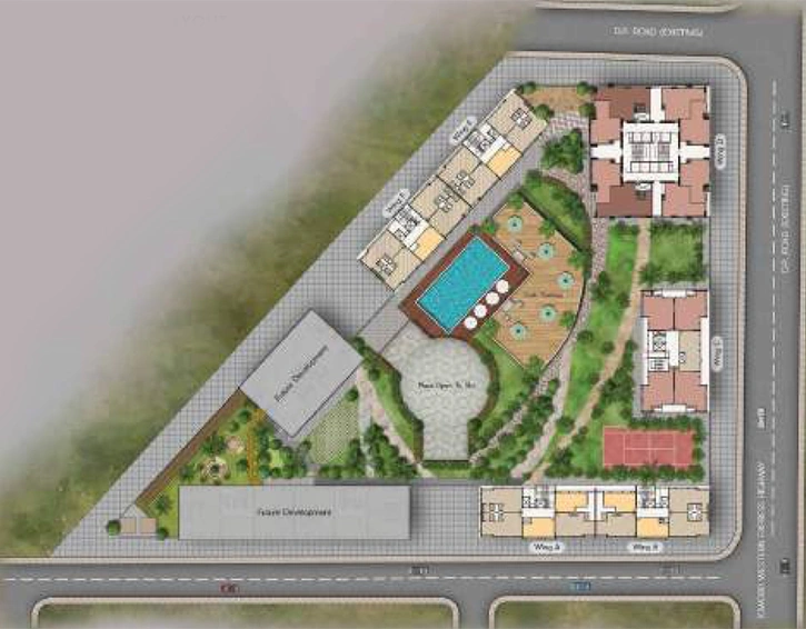 Master Plan of Shapoorji Sarova in Kandivali East, Mumbai - Image 149403