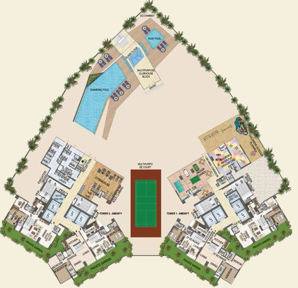 Master Plan of Transcon Fortune 500 in Mulund West, Mumbai - Image 149313