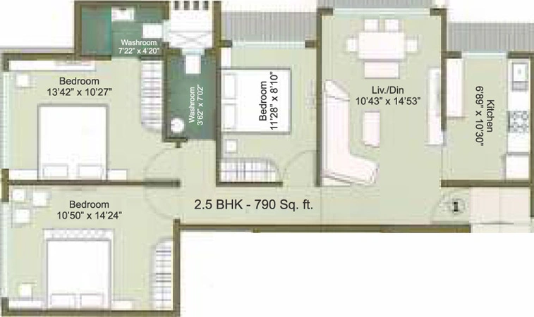5 BHK Flat in Atharva Laxmi Narayan Mansion in Borivali East, Mumbai - Image 453953