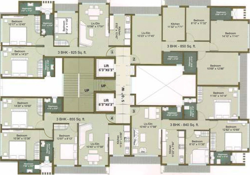 Floor Plan of Atharva Laxmi Narayan Mansion in Borivali East, Mumbai - Image 27705