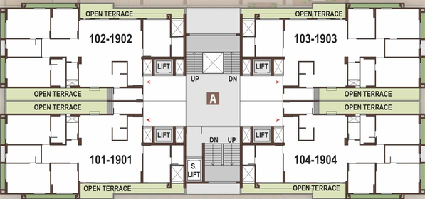 Floor Plan of Ascent The Empiirean in Chharodi, Ahmedabad - Image 94883