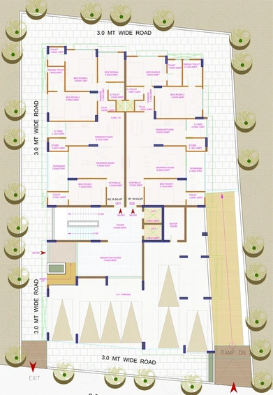 Master Plan of Fiesta The Green Luxuriya in Paldi, Ahmedabad - Image 94893