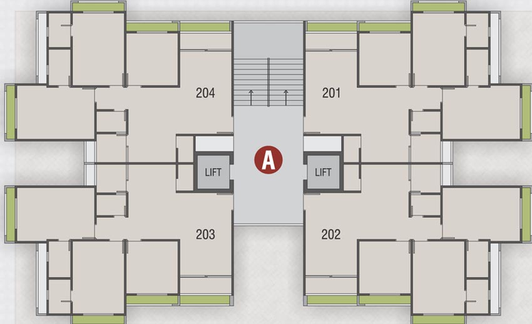 Floor Plan of Someshwar Sun Sierra in Bhadaj, Ahmedabad - Image 94908