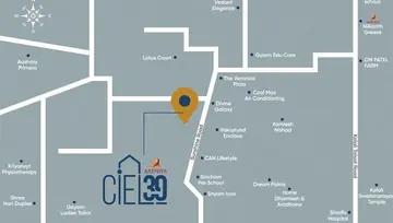 Location of Aatmiya Ciel 39 - Image 95017