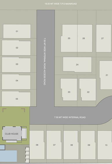 Master Plan of Aatmiya Ciel 39 in Atladara, Vadodara - Image 95018