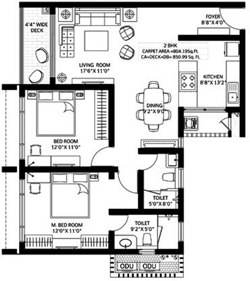 2 BHK Flat in Wadhwa Anantya in Chembur East, Mumbai - Image 809779