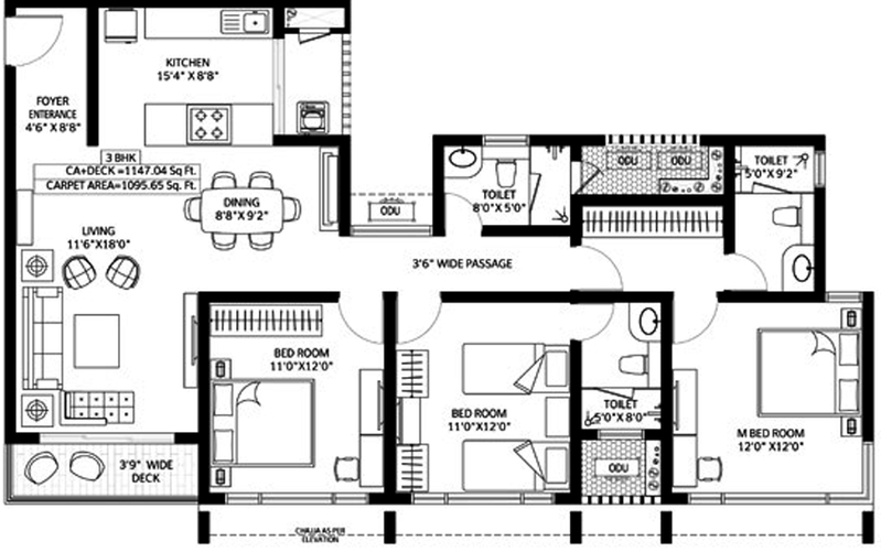 3 BHK Flat in Wadhwa Anantya in Chembur East, Mumbai - Image 809780