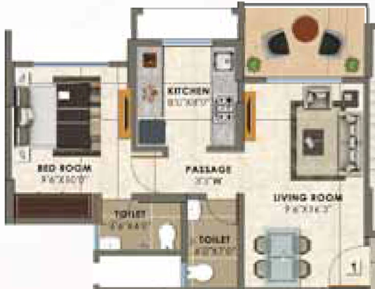 1 BHK Flat in Shree Lotus in Kalyan West, Thane - Image 668447
