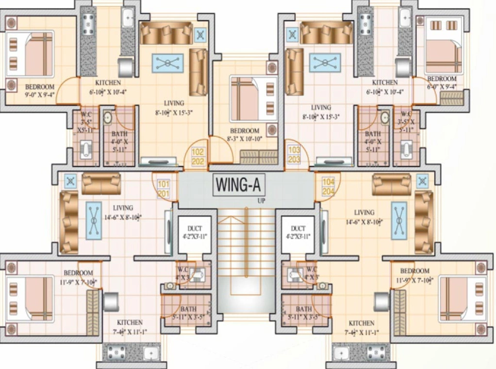 Floor Plan of Shree Sai Woods in Palghar, Palghar - Image 165138