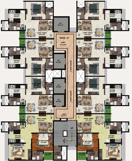 Floor Plan of Sigma Solitaire in Malad East, Mumbai - Image 147427