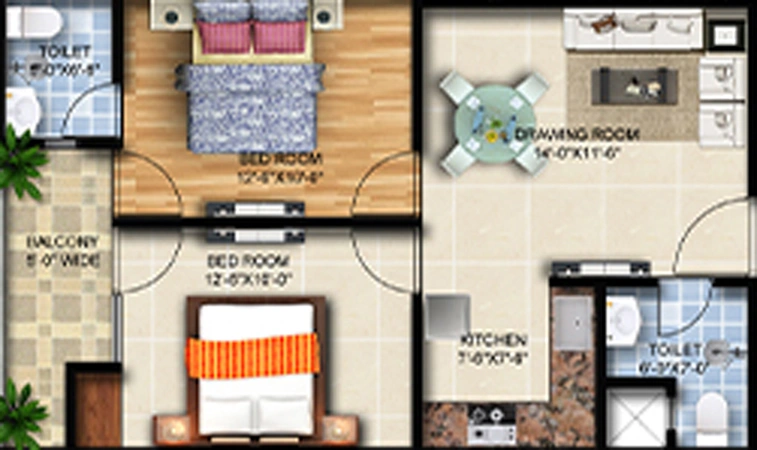 2 BHK Flat in Rudransh Green Vista in Sector 1, Greater Noida - Image 751516