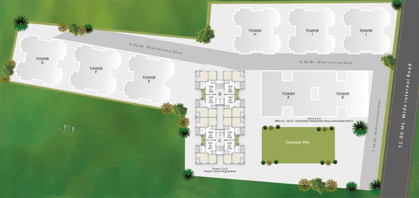 Master Plan of Gopinathji Bansi Residency in Atladara, Vadodara - Image 95026