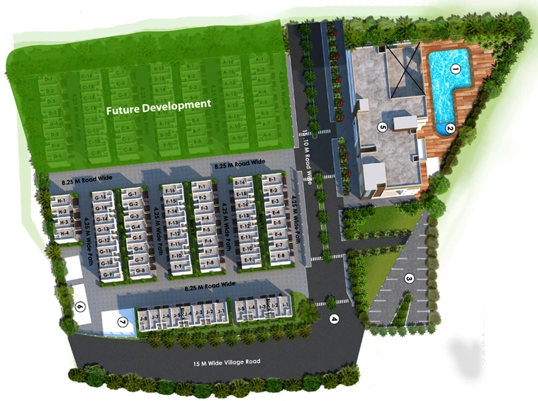 Master Plan of VBHC 47 Rowland Park in Palghar, Palghar - Image 163798