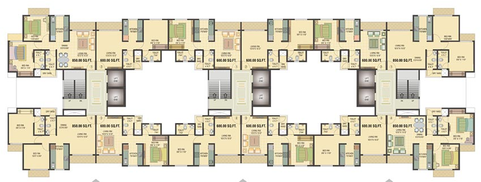 Floor Plan of Vihang Valley in Ghodbunder Road, Thane - Image 149518