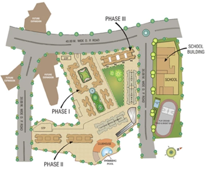 Master Plan of Vihang Valley in Ghodbunder Road, Thane - Image 149517