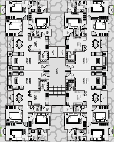 Floor Plan of Labh Twin Peaks in Sama Savli Road, Vadodara - Image 95043