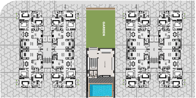 Master Plan of Labh Twin Peaks in Sama Savli Road, Vadodara - Image 95044