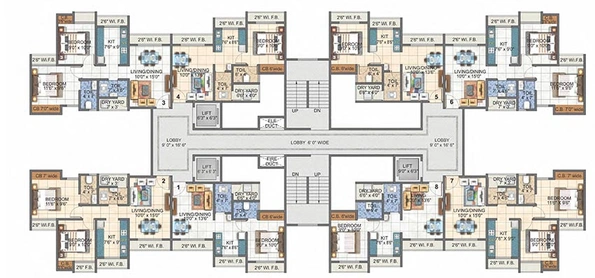 Floor Plan of Rameshwar Park in Diva, Thane - Image 149448