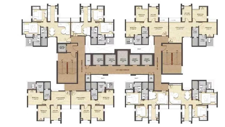 Floor Plan of Raymond Ten X Habitat in Thane West, Thane - Image 149321