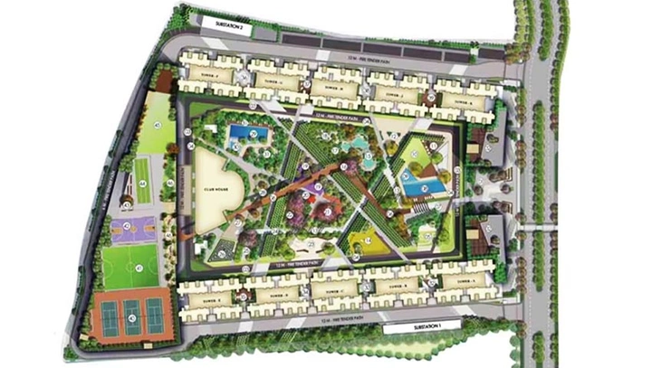 Master Plan of Raymond Ten X Habitat in Thane West, Thane - Image 149320