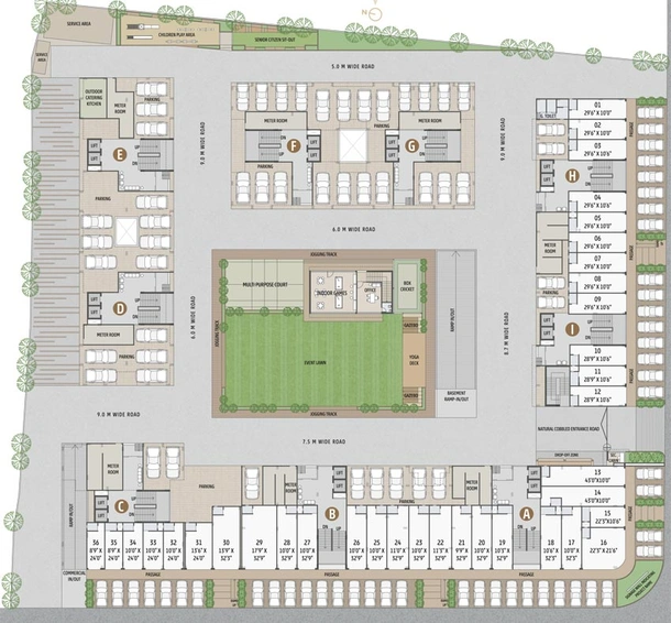 Master Plan of Sheladia Empire Evok in Isanpur, Ahmedabad - Image 95087