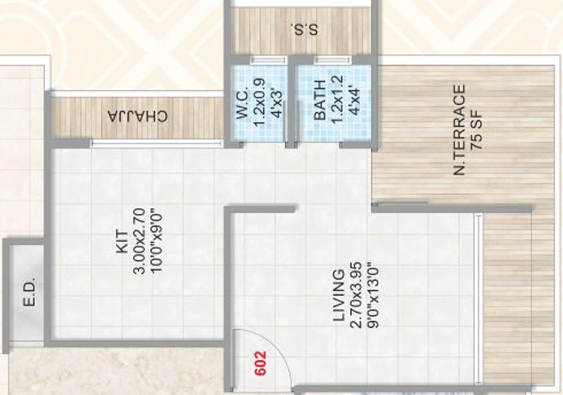 1 RK Flat in GRK Orion Corner in Karanjade, Navi Mumbai - Image 811455