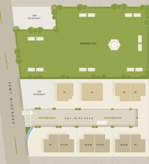 Master Plan of Maa Redcoral Villa in Sama Savli Road, Vadodara - Image 95111