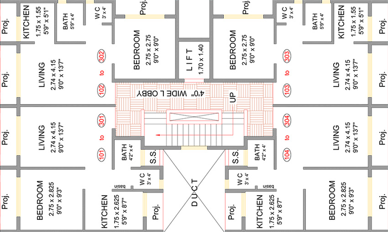 Floor Plan of Jupiter MD in Ulwe, Navi Mumbai - Image 157502
