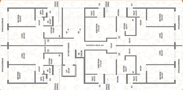 Floor Plan of Jupiter Galaxy in Ulwe, Navi Mumbai - Image 153789