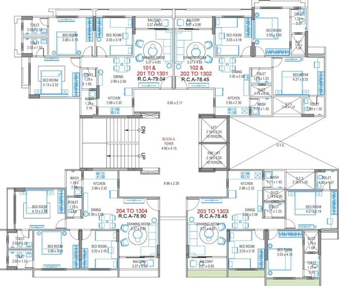 Floor Plan of Sheladia Kingston in Odhav, Ahmedabad - Image 95159