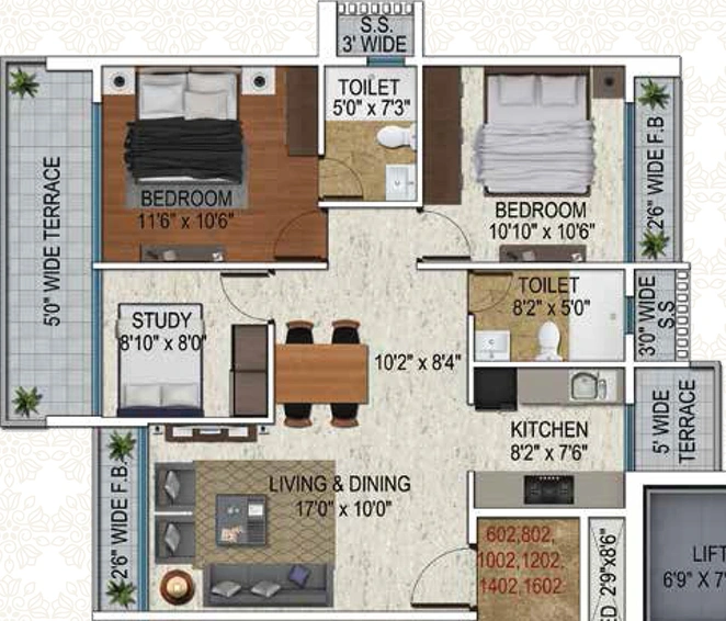 2.5 BHK Flat in Siddhi Gloria in Kharghar, Navi Mumbai - Image 811505