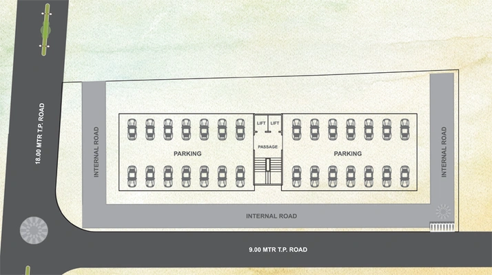 Master Plan of Marvel Santdarshan in Waghodia Road, Vadodara - Image 104012