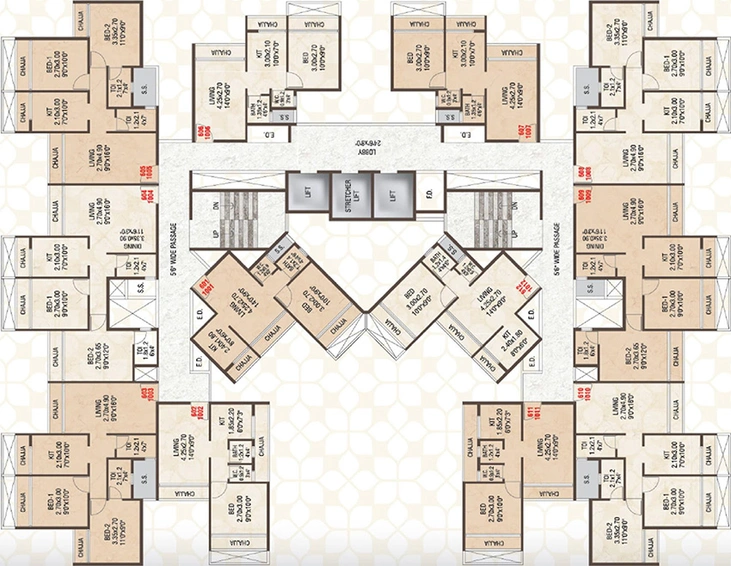 Floor Plan of Bluescape Calista in Panvel, Navi Mumbai - Image 153783