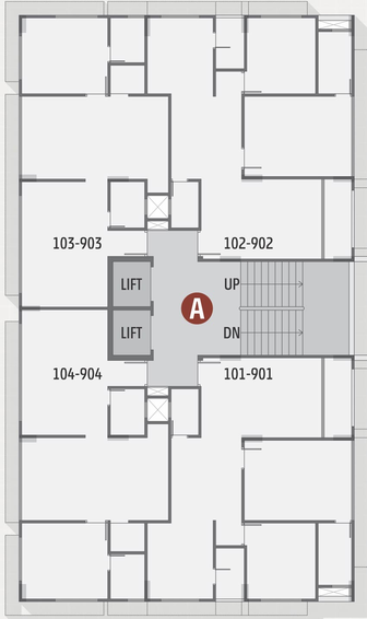 Floor Plan of Sheladia Manor in Bopal, Ahmedabad - Image 95059