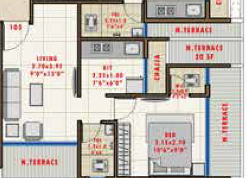 1 BHK Flat in Sarang Orchid in Karanjade, Navi Mumbai - Image 811413