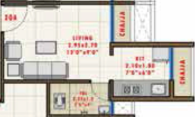 1 RK Flat in Sarang Orchid in Karanjade, Navi Mumbai - Image 811412