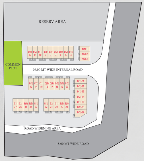 Master Plan of Samarth Meera 37 Residency in Waghodia Road, Vadodara - Image 104018