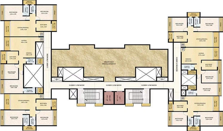 Floor Plan of Bhagwati Belleza in Ulwe, Navi Mumbai - Image 157088