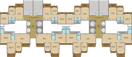 Floor Plan of Kalpana Nestor in Dronagiri, Navi Mumbai - Image 155772
