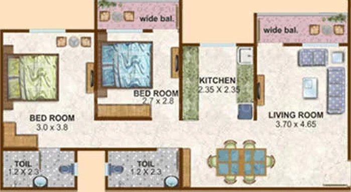 2 BHK Flat in Konnark River City in Panvel, Navi Mumbai - Image 814515