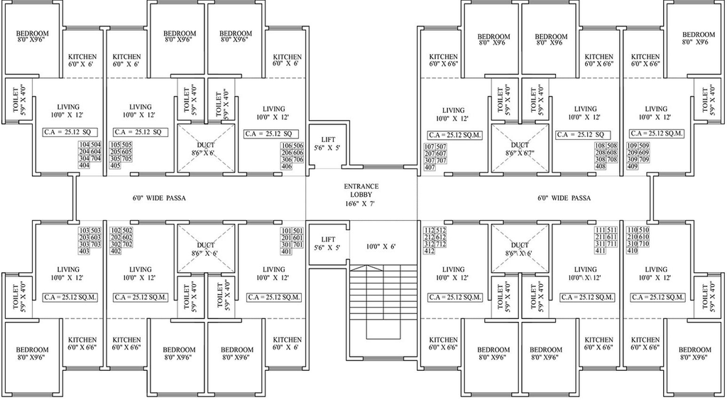 Floor Plan of THDC Ambrosia 13 in Palghar, Palghar - Image 164957