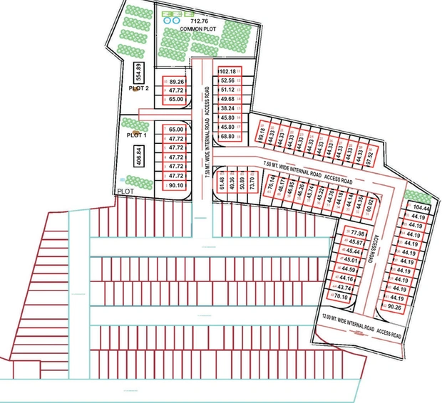 Master Plan of Sai Balaji Nandan 2 in Waghodia Road, Vadodara - Image 104031