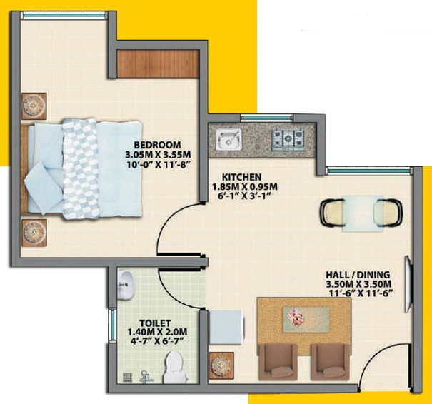 1 BHK Flat in VBHC Greenwoods in Palghar, Palghar - Image 814641