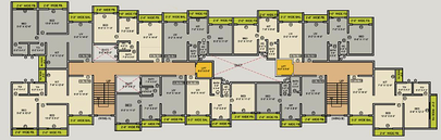 Floor Plan of Gurukrupa Shiv Shanti Residency in Tembhode, Palghar - Image 166124
