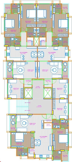 Floor Plan of Navkar Kadamb Apartment in Memnagar, Ahmedabad - Image 95139