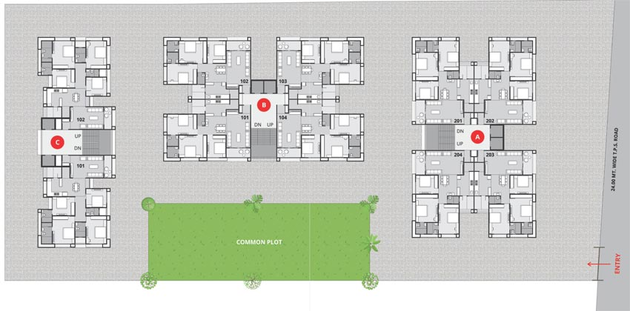 Master Plan of Param Pushkar Sky in Vastral, Ahmedabad - Image 95149