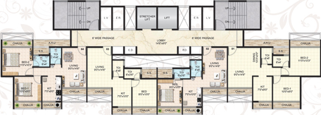 Floor Plan of Neelkanth Luxuria in Taloja, Navi Mumbai - Image 35036