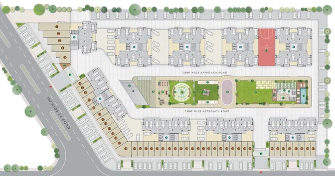 Master Plan of Shiv Serenity Space in Gota, Ahmedabad - Image 95170